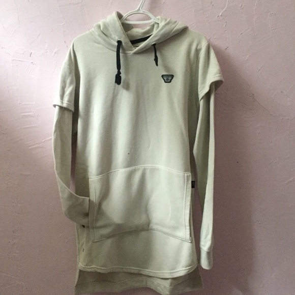 Bross & Jeans Oversized Cream Hoodie Argentina Import Item Front Pouch Hood - Picture 3 of 11